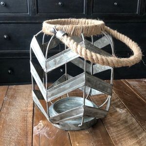 Farmhouse/Industrial Chic Candle Holder